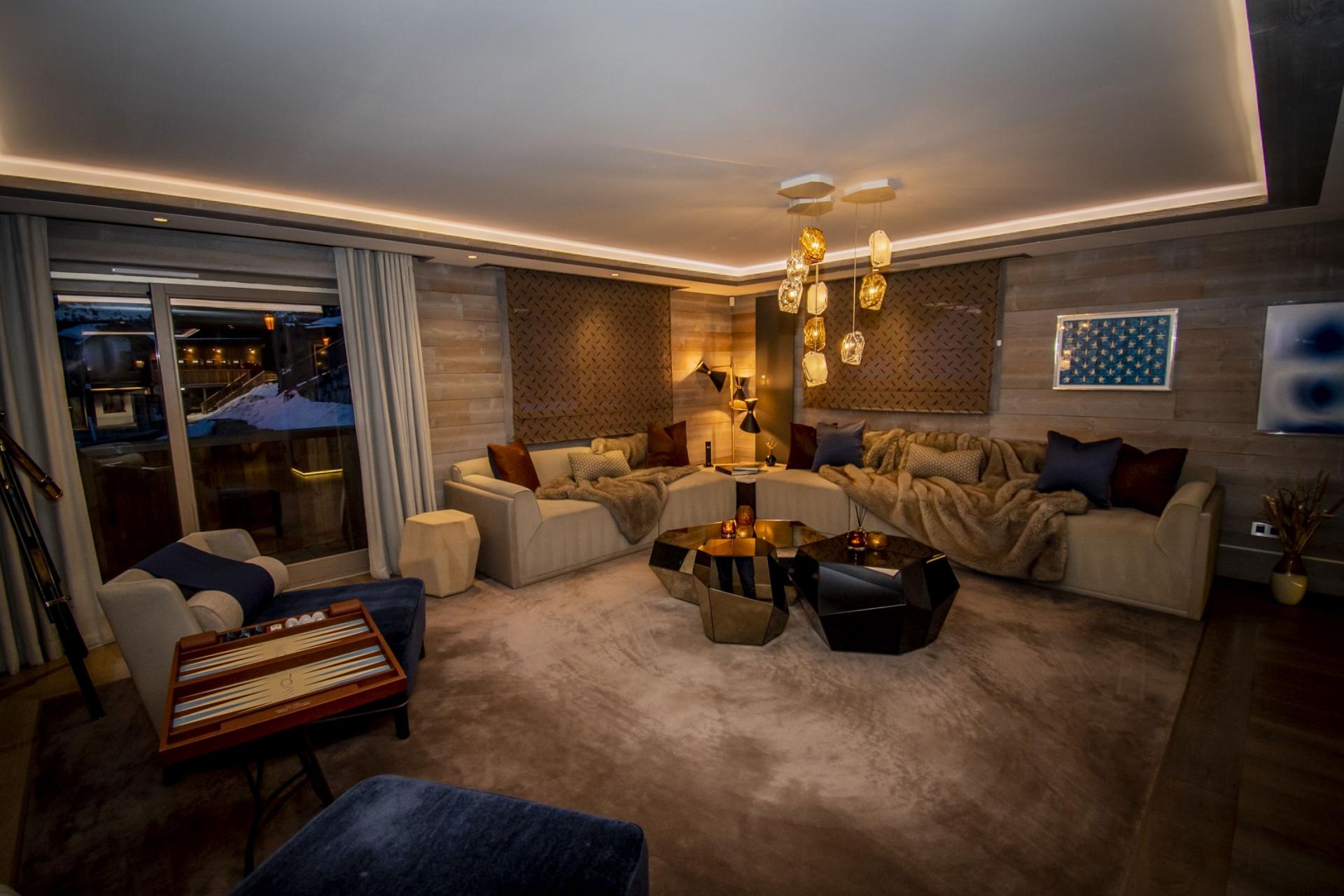 Chalet Auguste Courchevel - vue intérieure du chalet