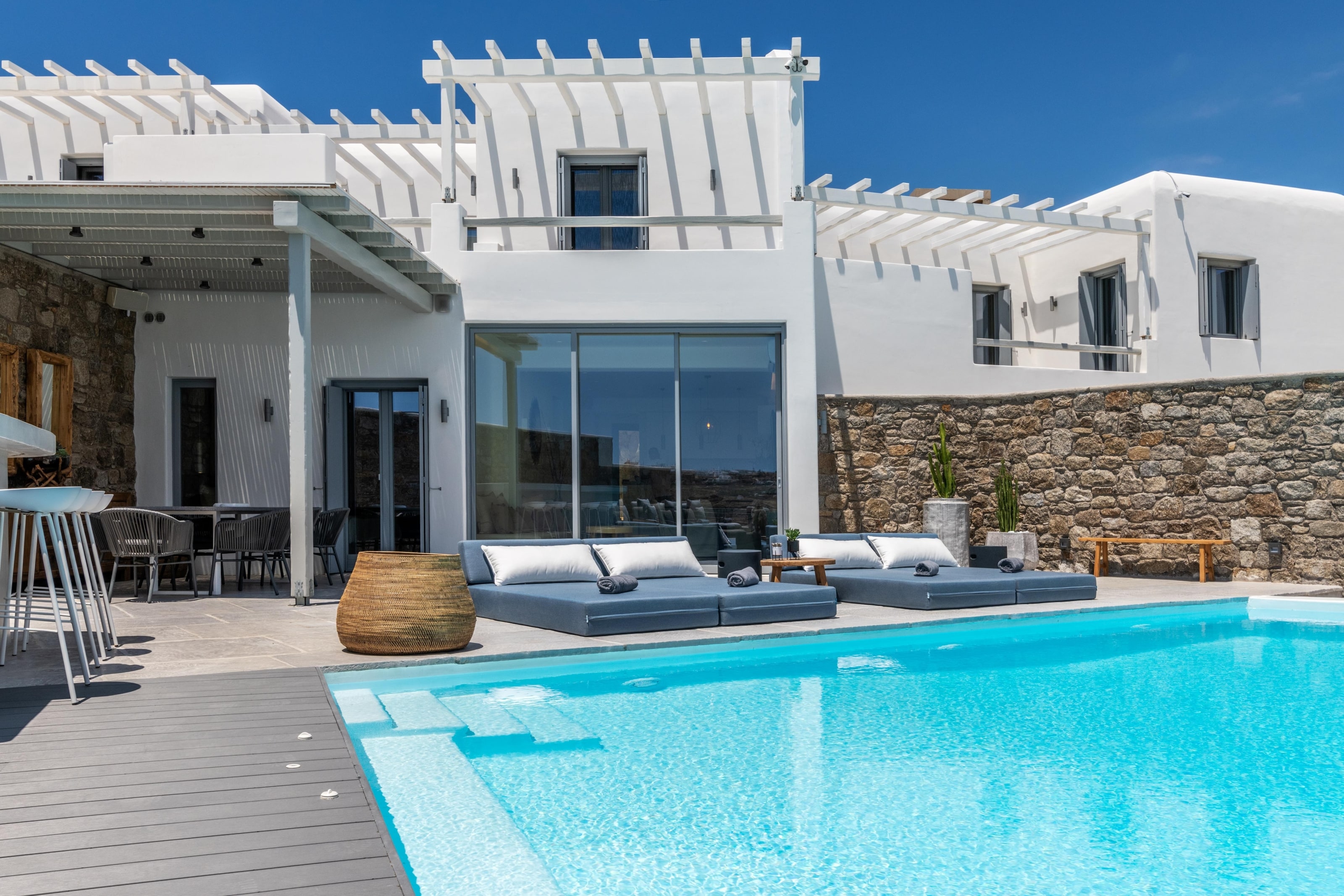 Villa Alisa Mykonos - vue extérieure de la villa